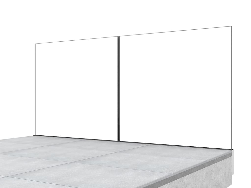 Garde-corps terrasse GLASSFIT 1704 vue int&eacute;rieure